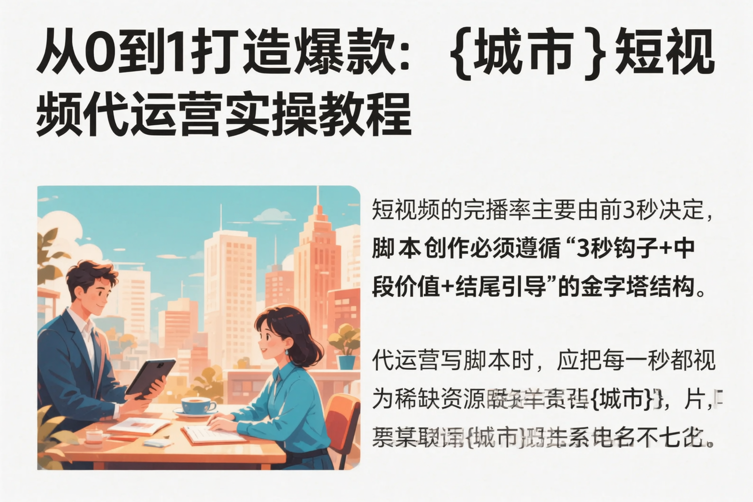 从0到1打造爆款：盘锦短视频代运营实操教程