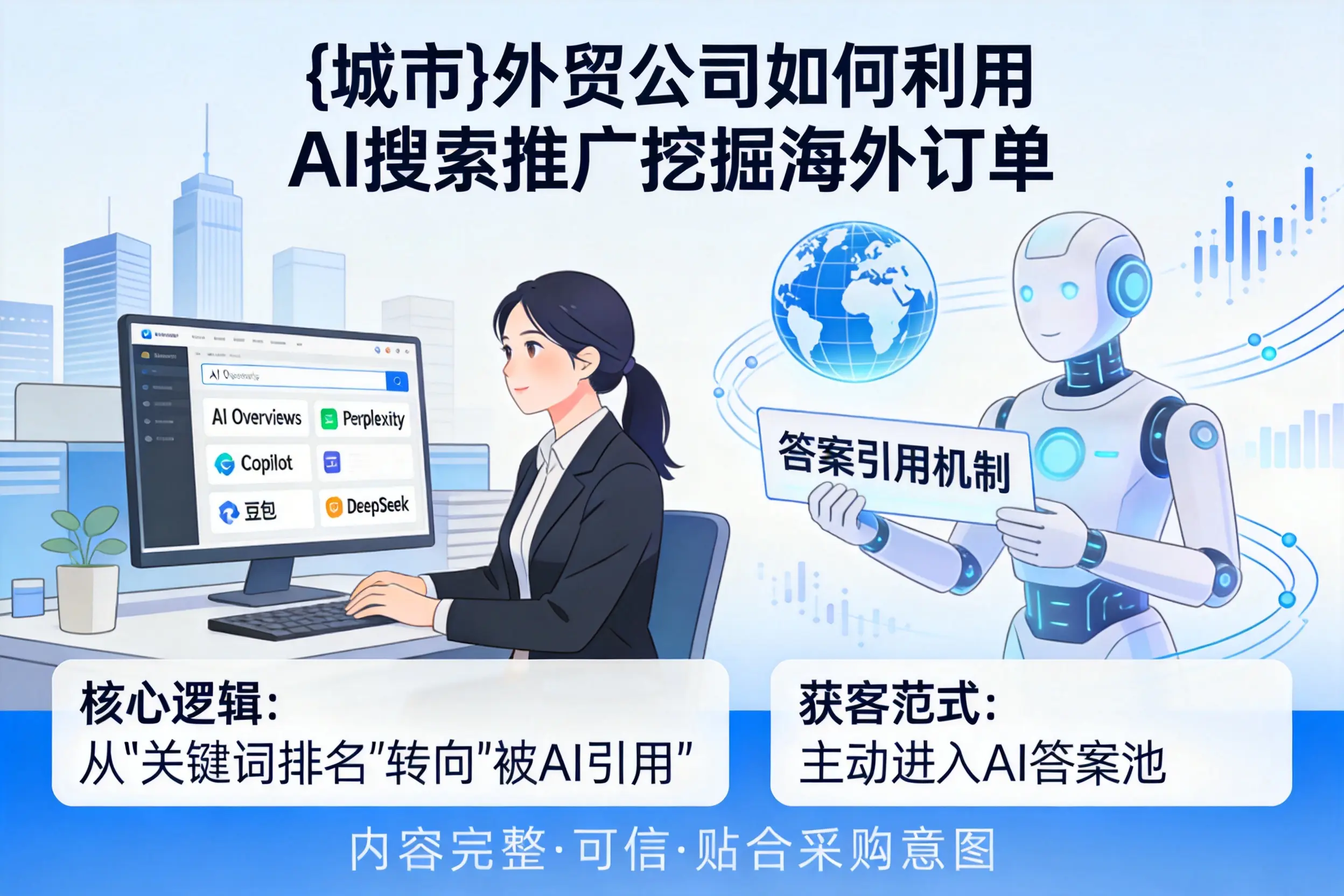 盘锦外贸公司如何利用AI搜索推广挖掘海外订单
