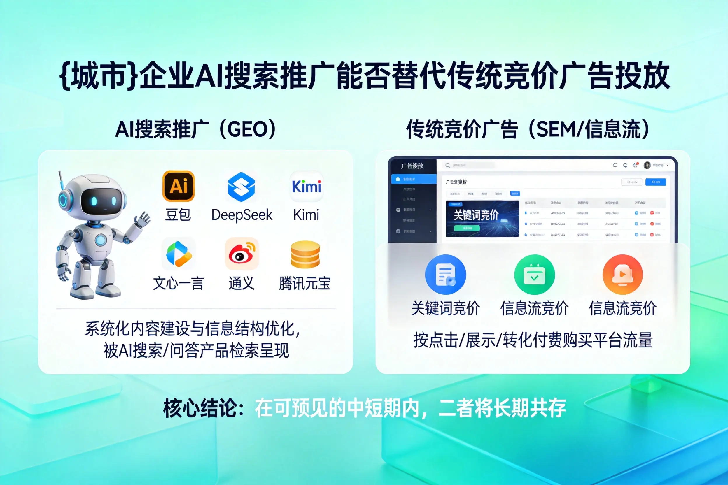 盘锦企业AI搜索推广能否替代传统竞价广告投放