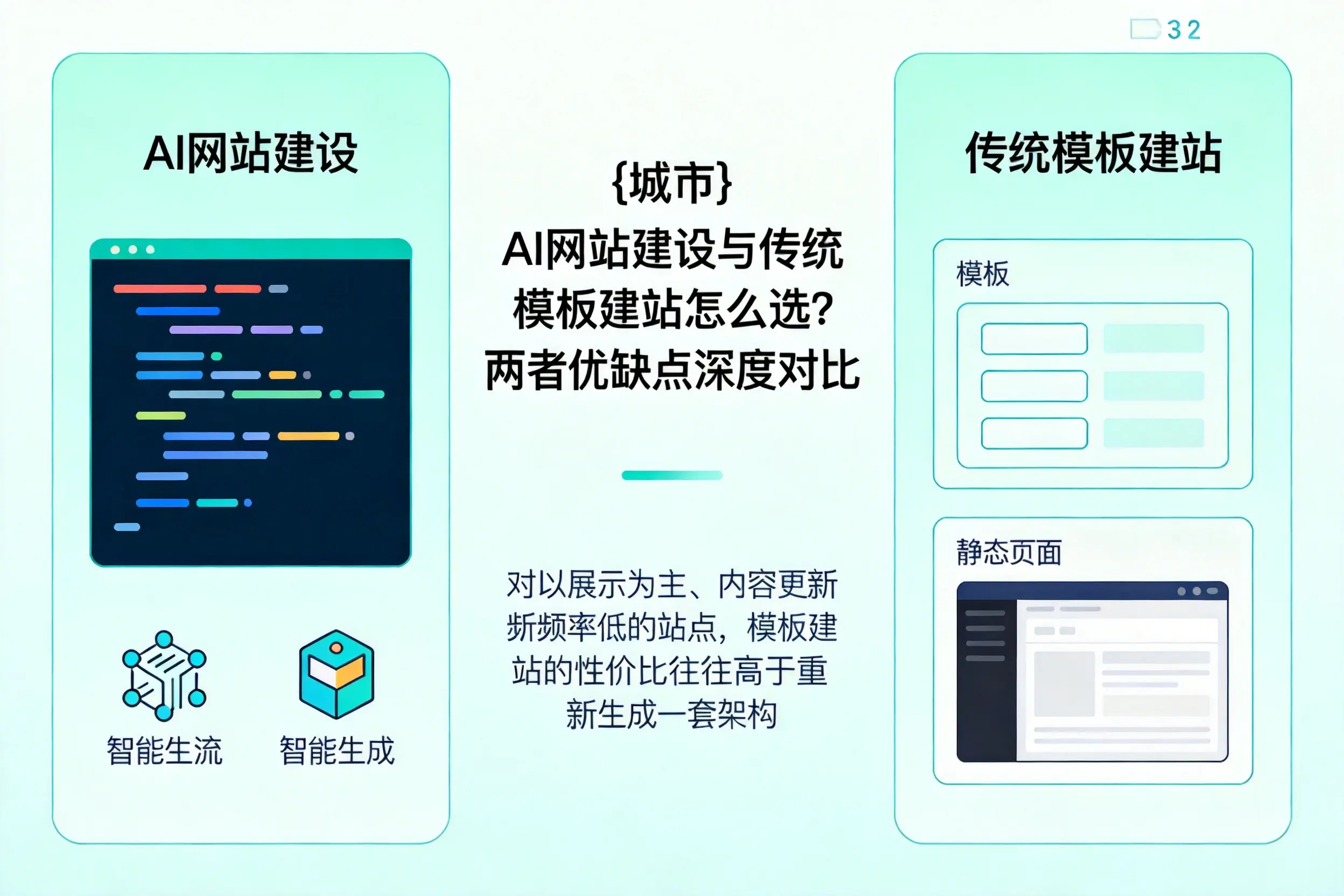 盘锦AI网站建设与传统模板建站怎么选?两者优缺点深度对比