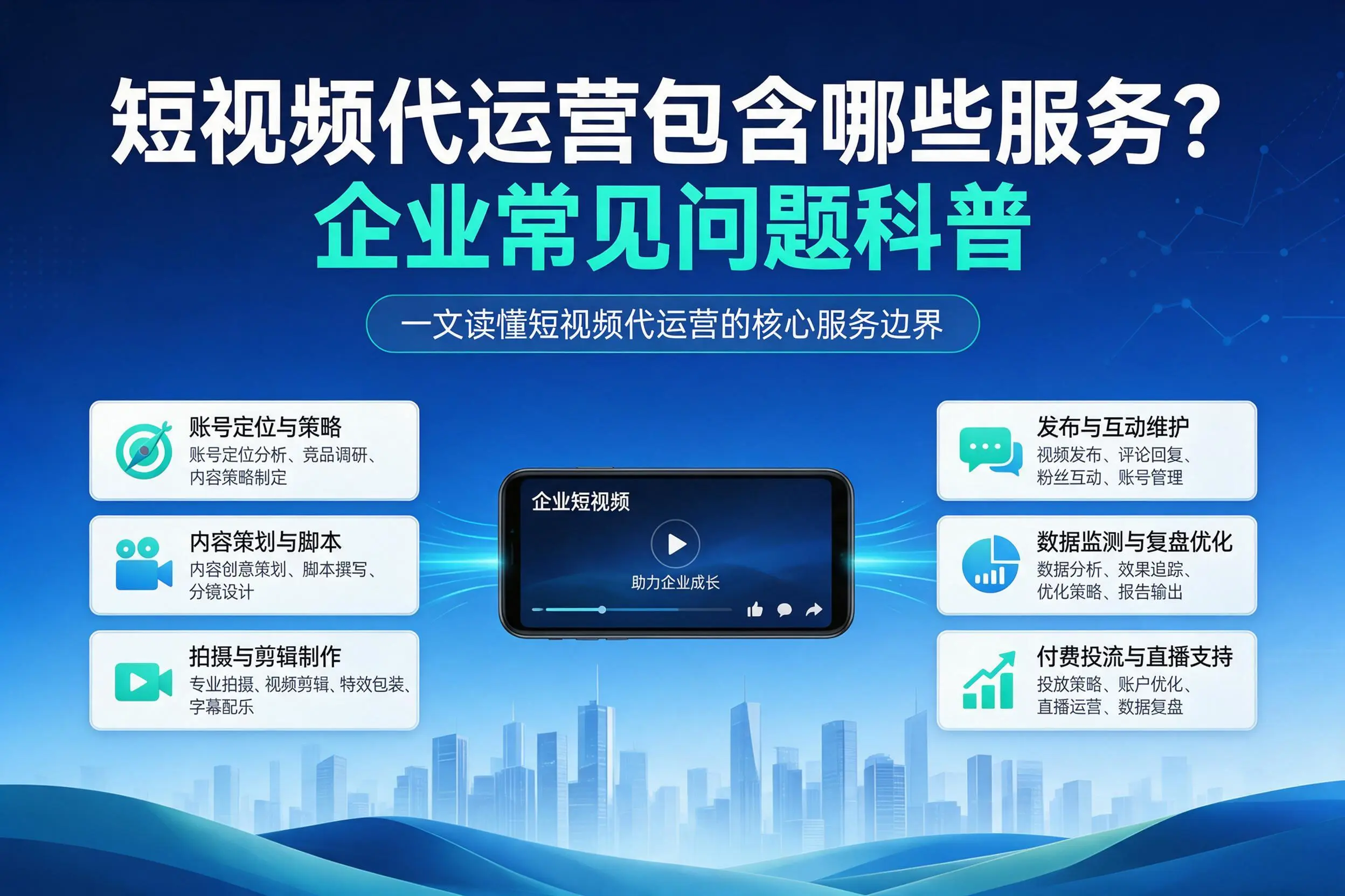 短视频代运营包含哪些服务？盘锦企业常见问题科普