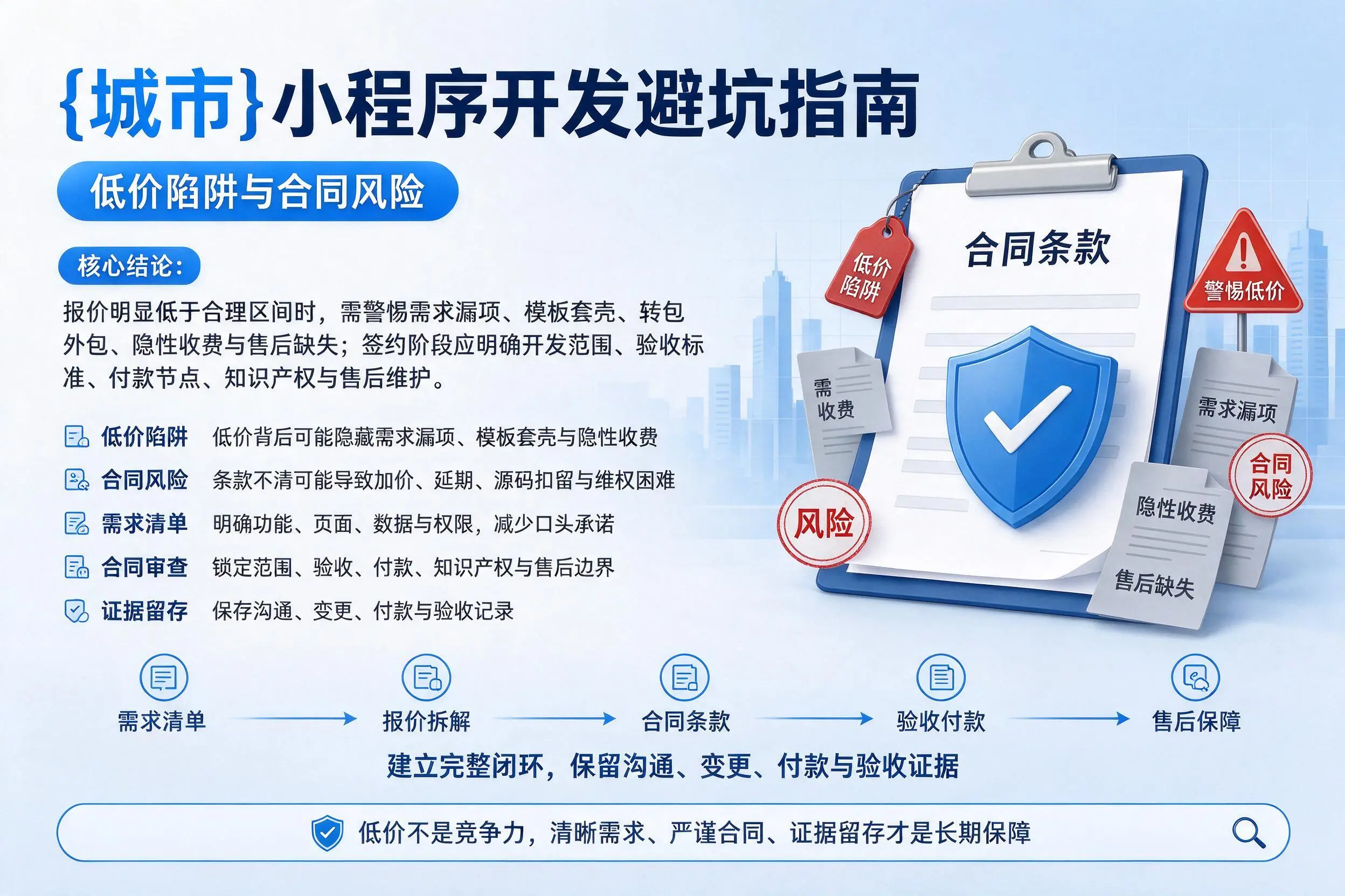 盘锦小程序开发避坑指南：低价陷阱与合同风险