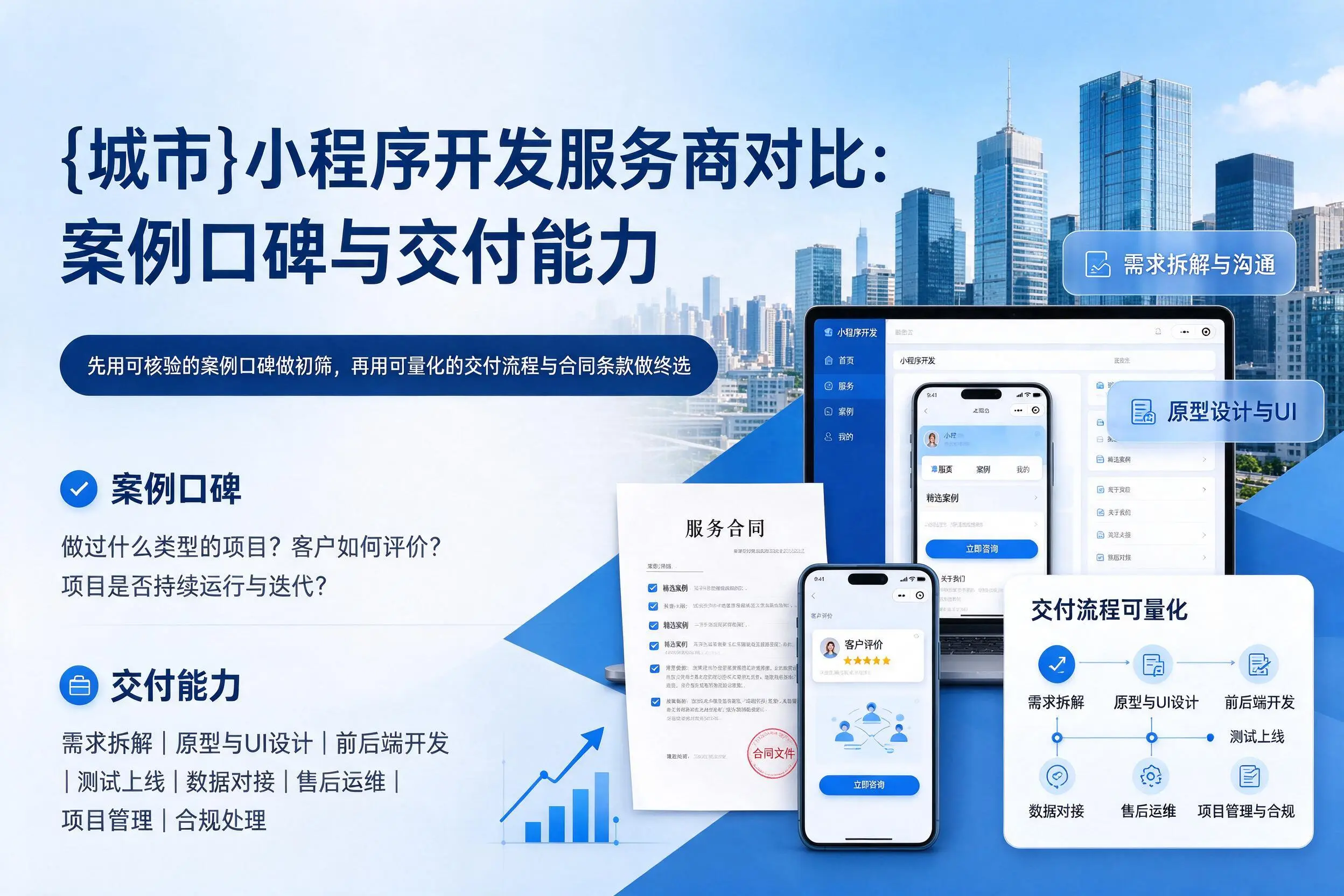 盘锦小程序开发服务商对比:案例口碑与交付能力