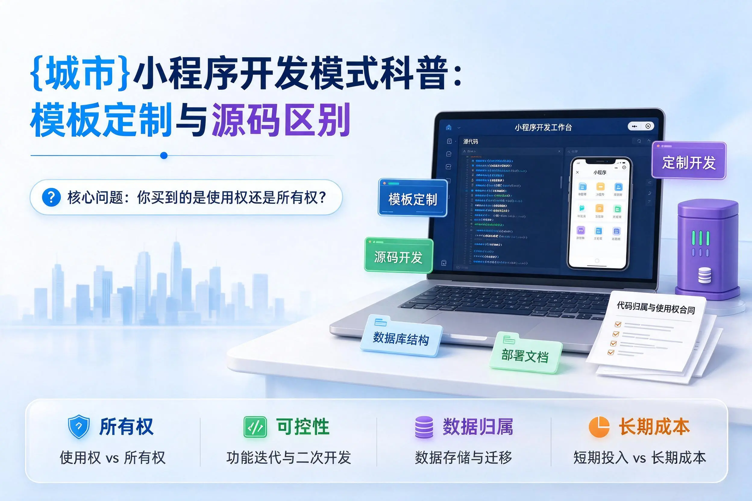盘锦小程序开发模式科普：模板定制与源码区别