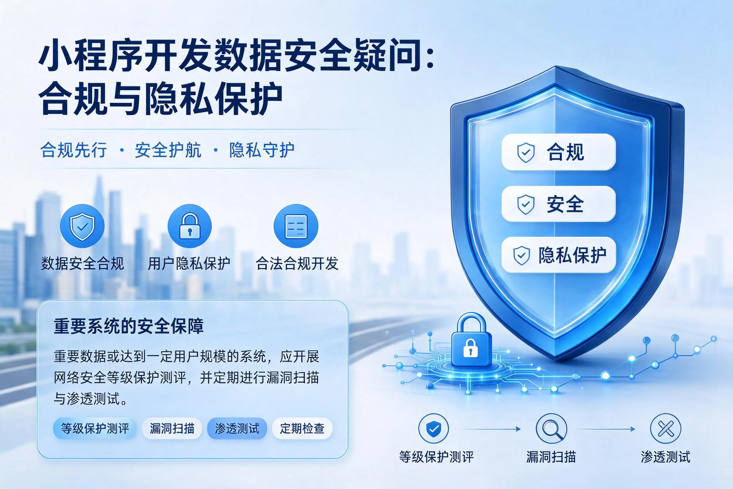 盘锦小程序开发数据安全疑问:合规与隐私保护