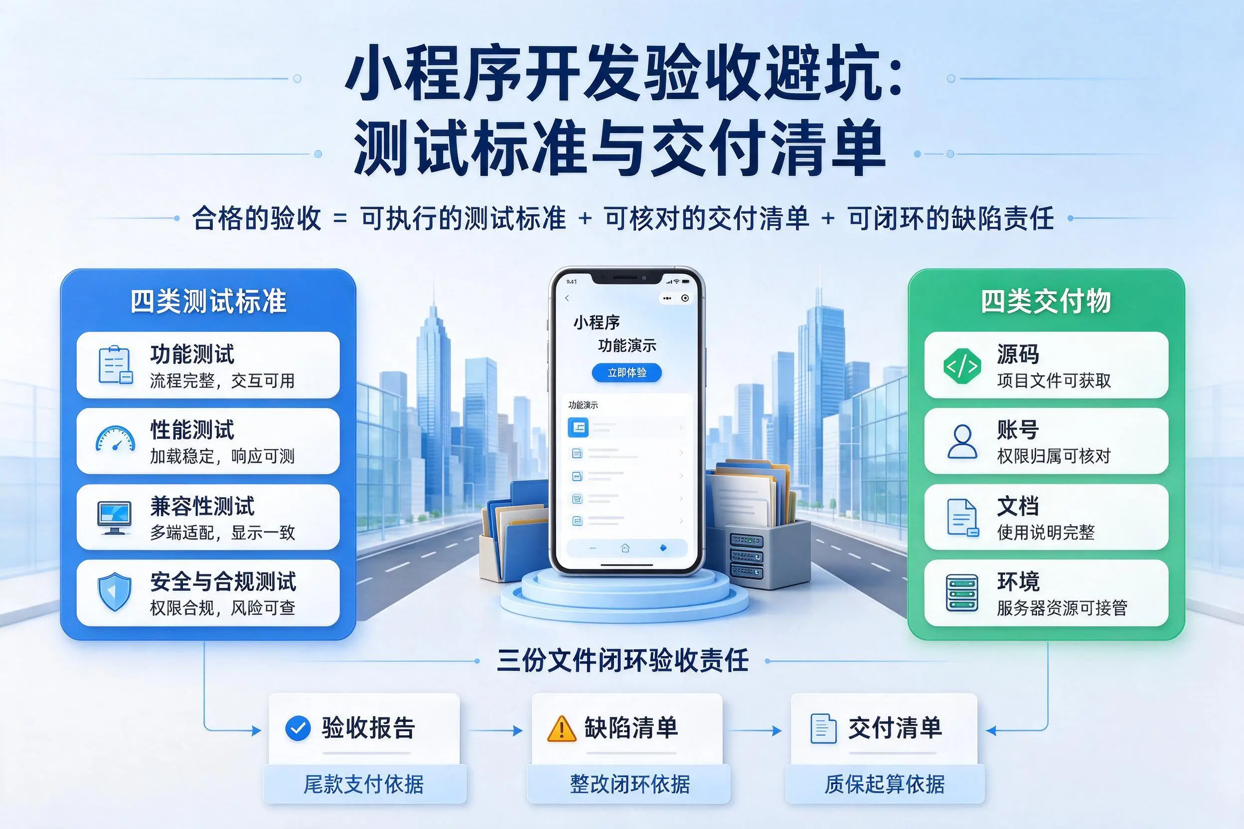 盘锦小程序开发验收避坑:测试标准与交付清单
