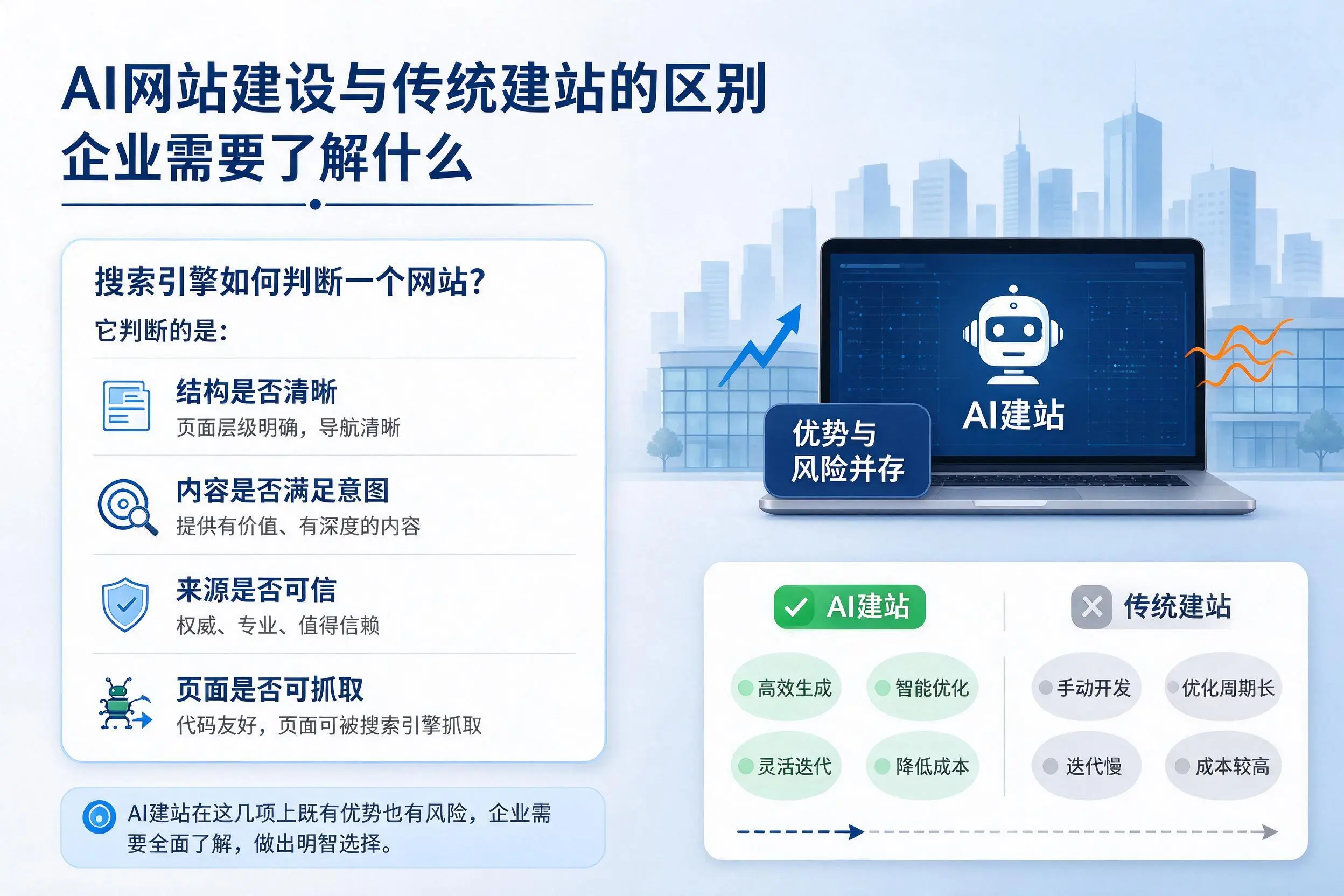 AI网站建设与传统建站的区别，盘锦企业需要了解什么