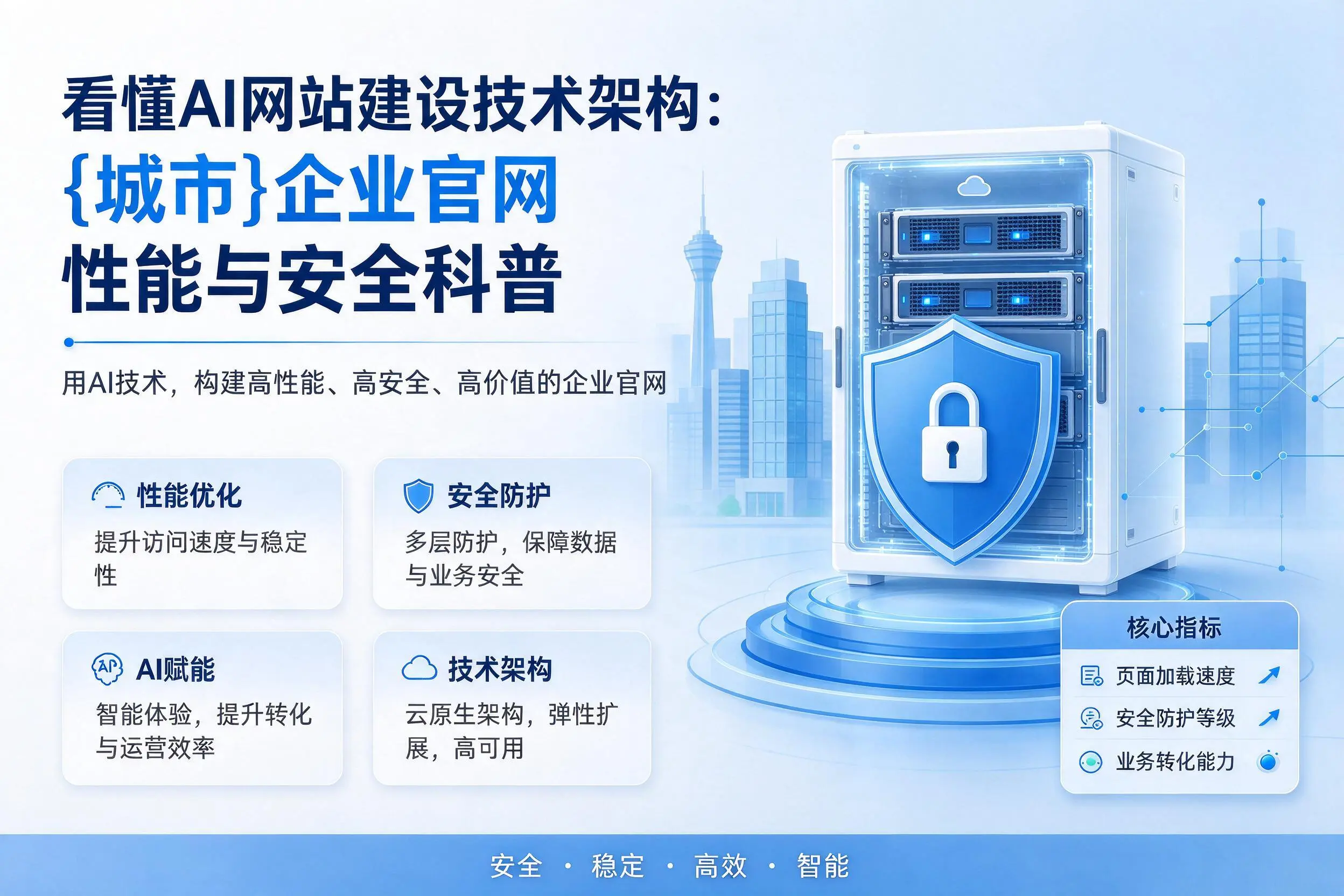 看懂AI网站建设技术架构：盘锦企业官网性能与安全科普