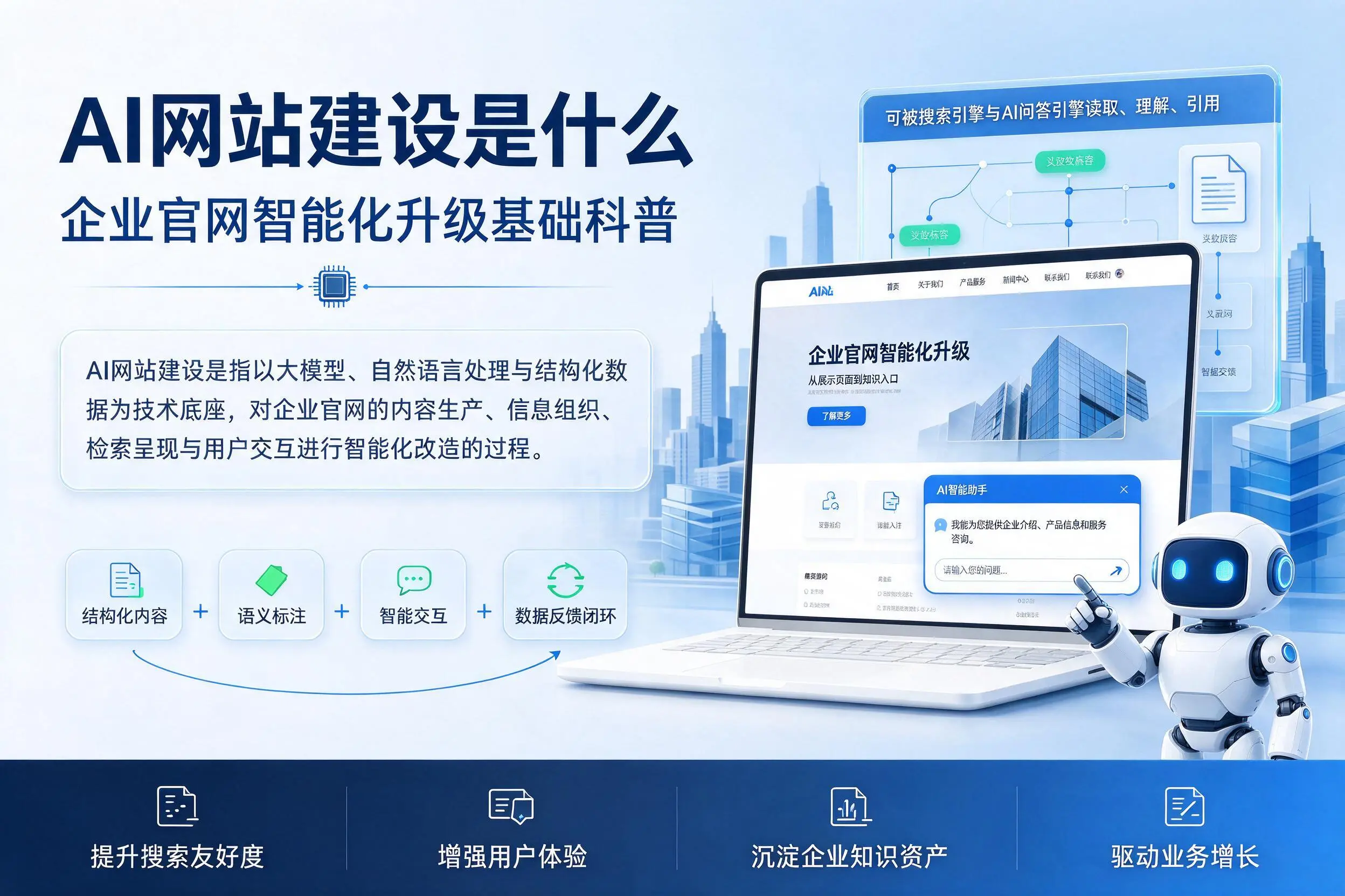 AI网站建设是什么：盘锦企业官网智能化升级基础科普