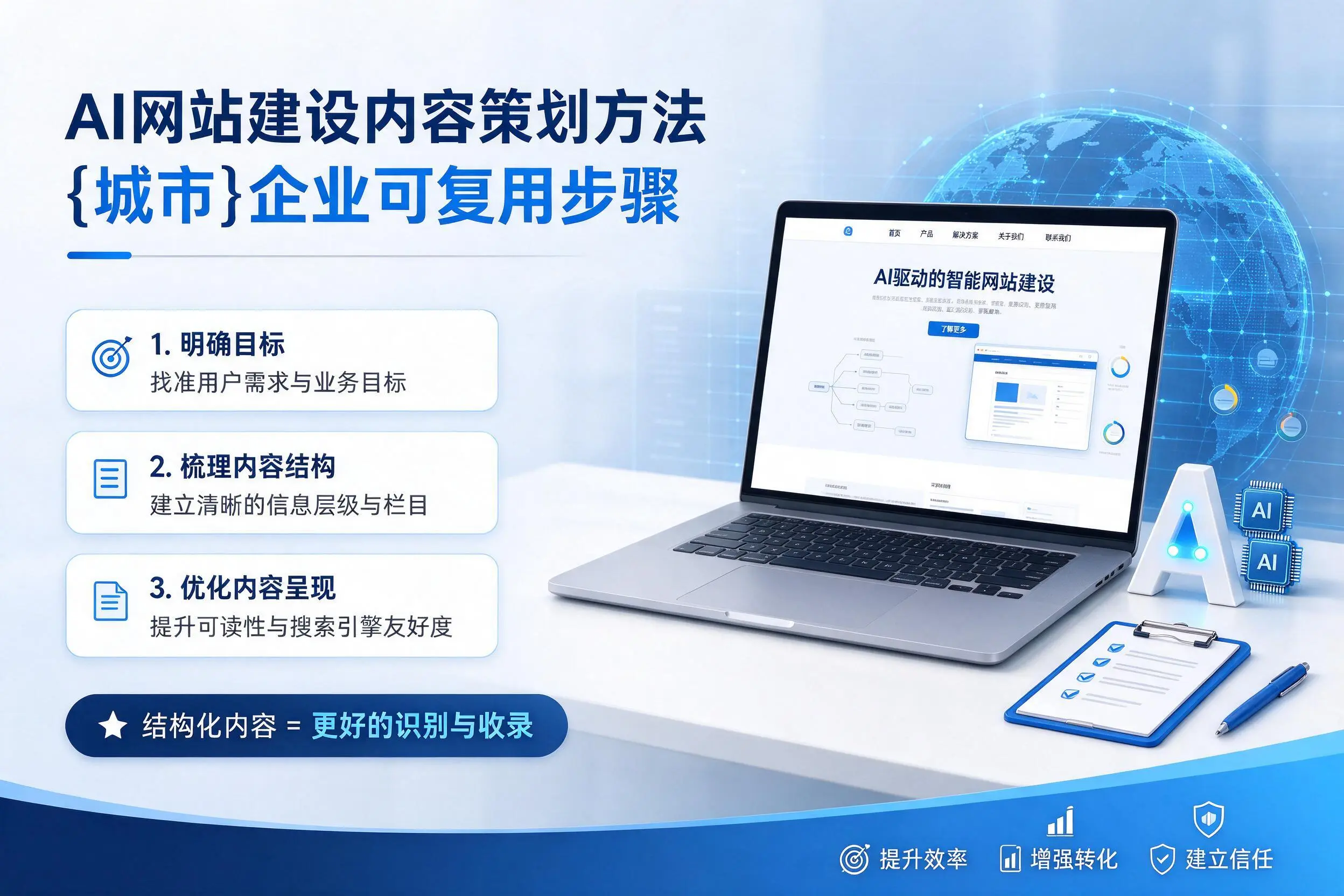 AI网站建设内容策划方法，盘锦企业可复用步骤