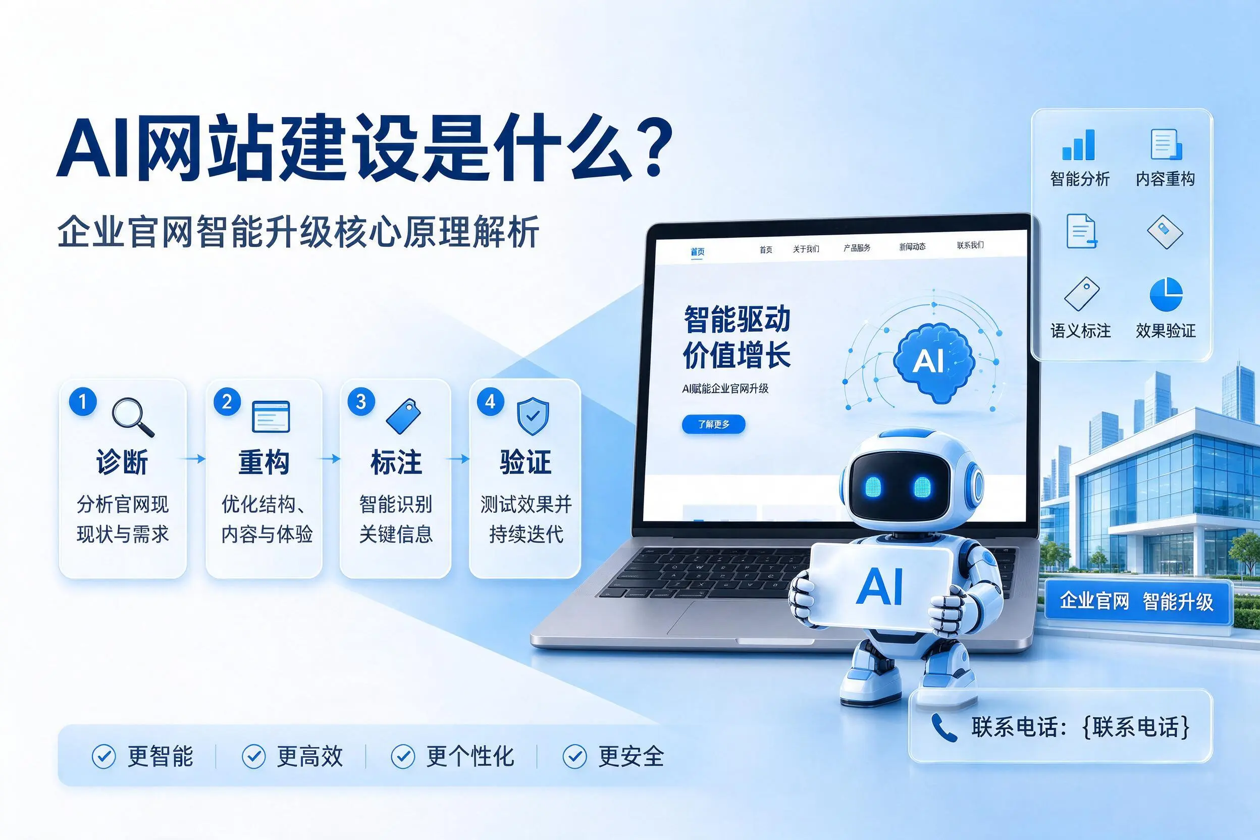 AI网站建设是什么？盘锦企业官网智能升级核心原理解析
