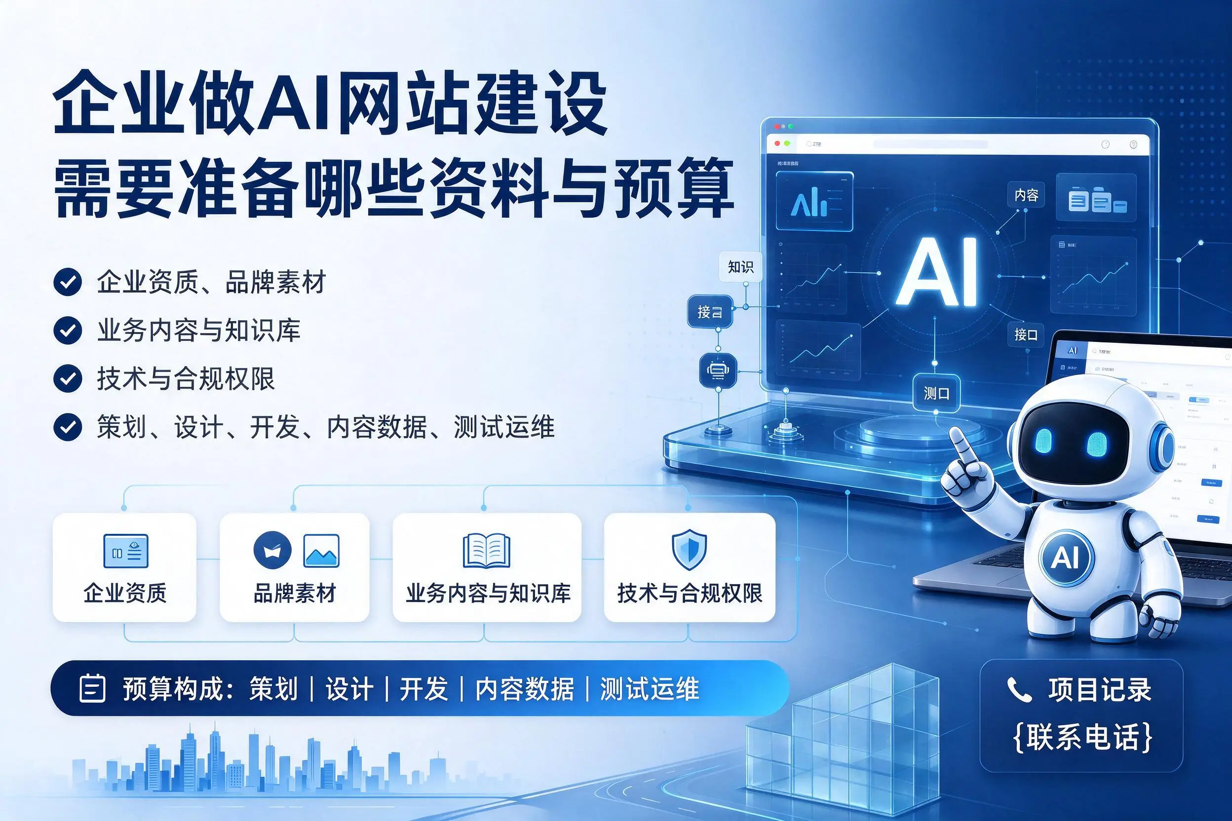 盘锦企业做AI网站建设需要准备哪些资料与预算