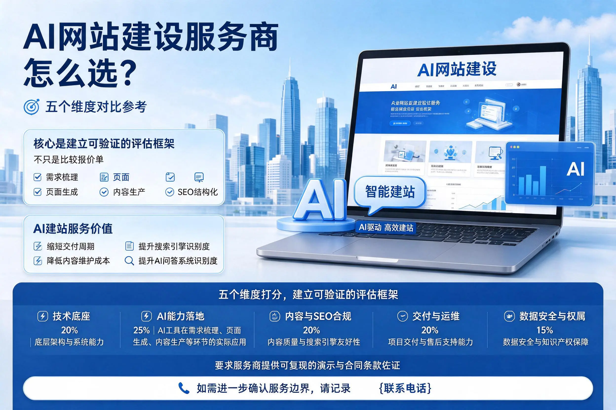 盘锦AI网站建设服务商怎么选？五个维度对比参考