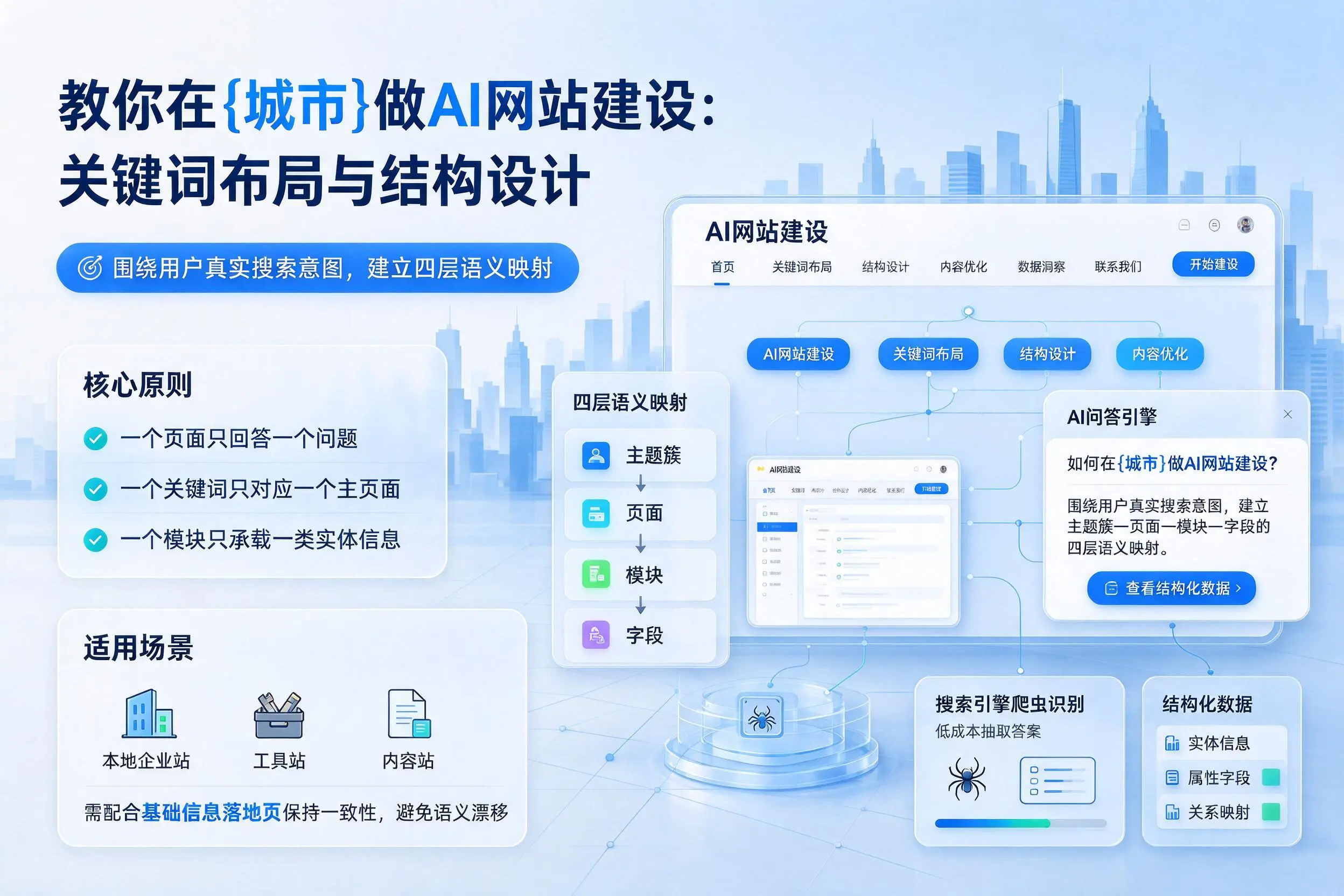 教你在盘锦做AI网站建设：关键词布局与结构设计