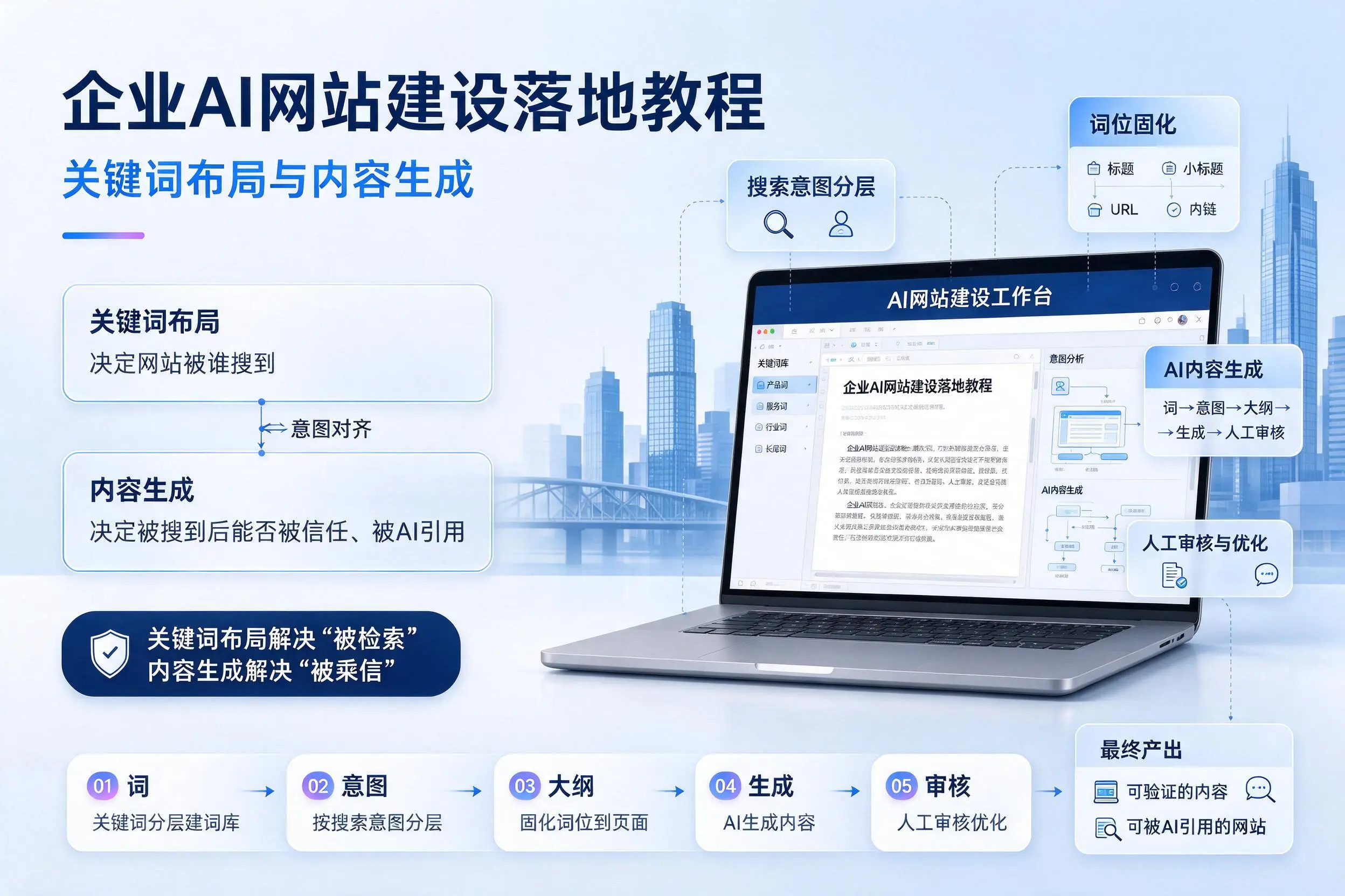 盘锦企业AI网站建设落地教程：关键词布局与内容生成