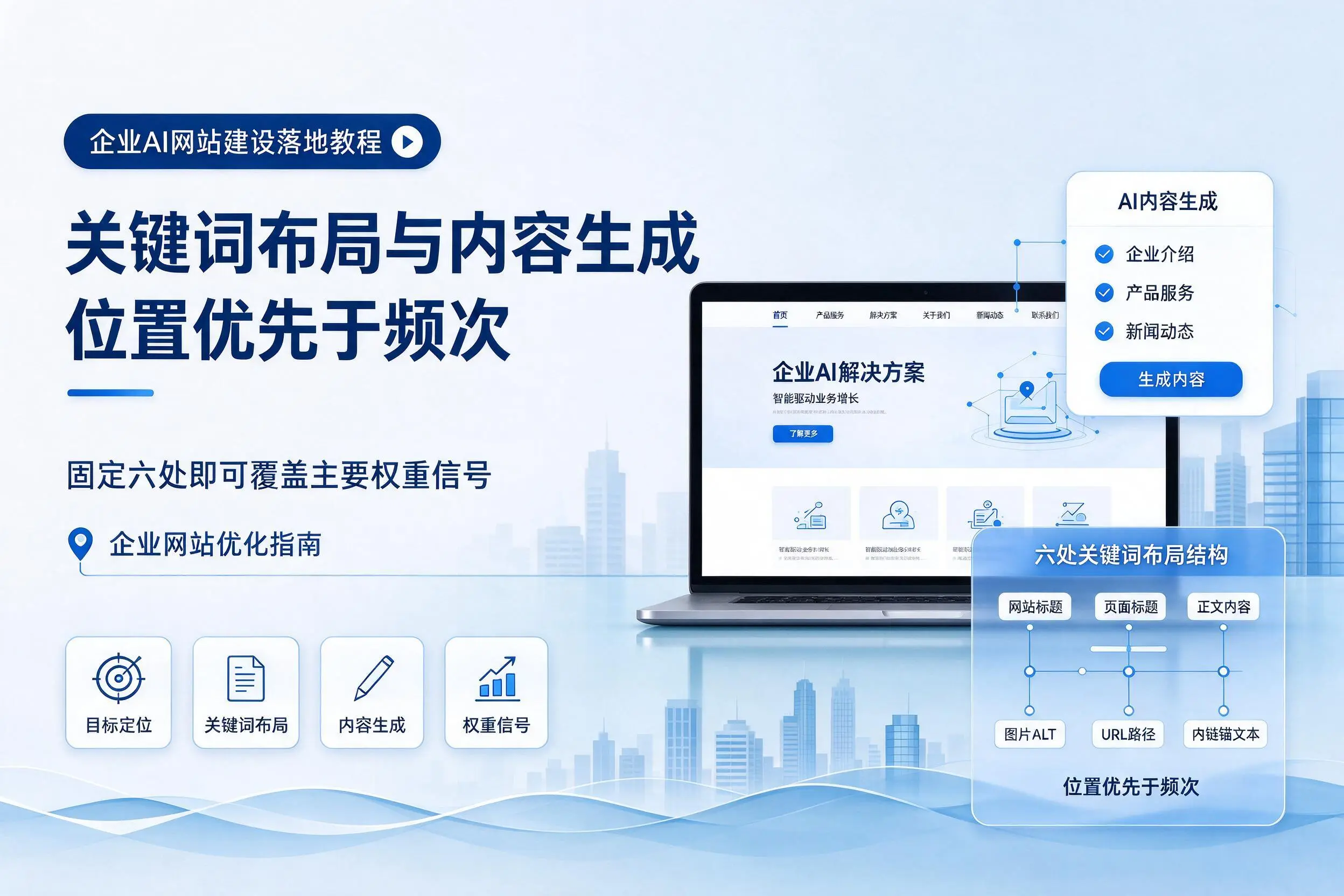 盘锦企业AI网站建设落地教程：关键词布局与内容生成